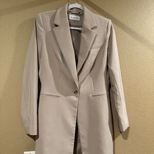 Calvin Klein Beige Long Blazer